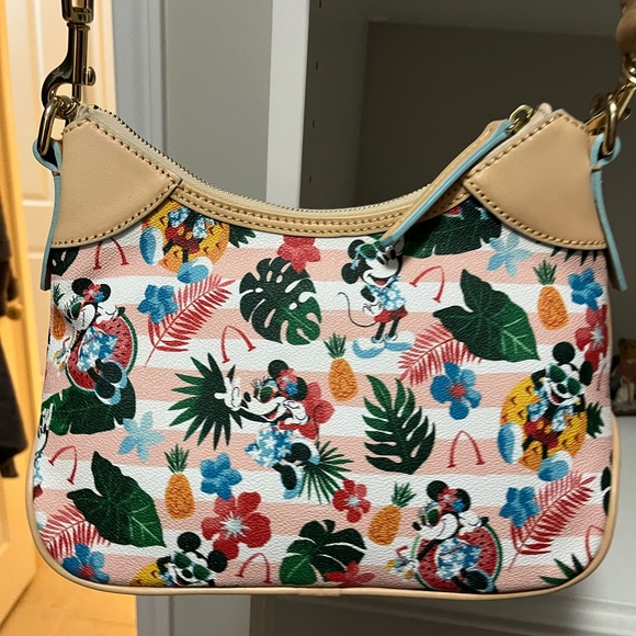 Dooney & Bourke Tropical Floral Shoulder Bag - Multicolor. Disney Alani - Picture 3 of 8